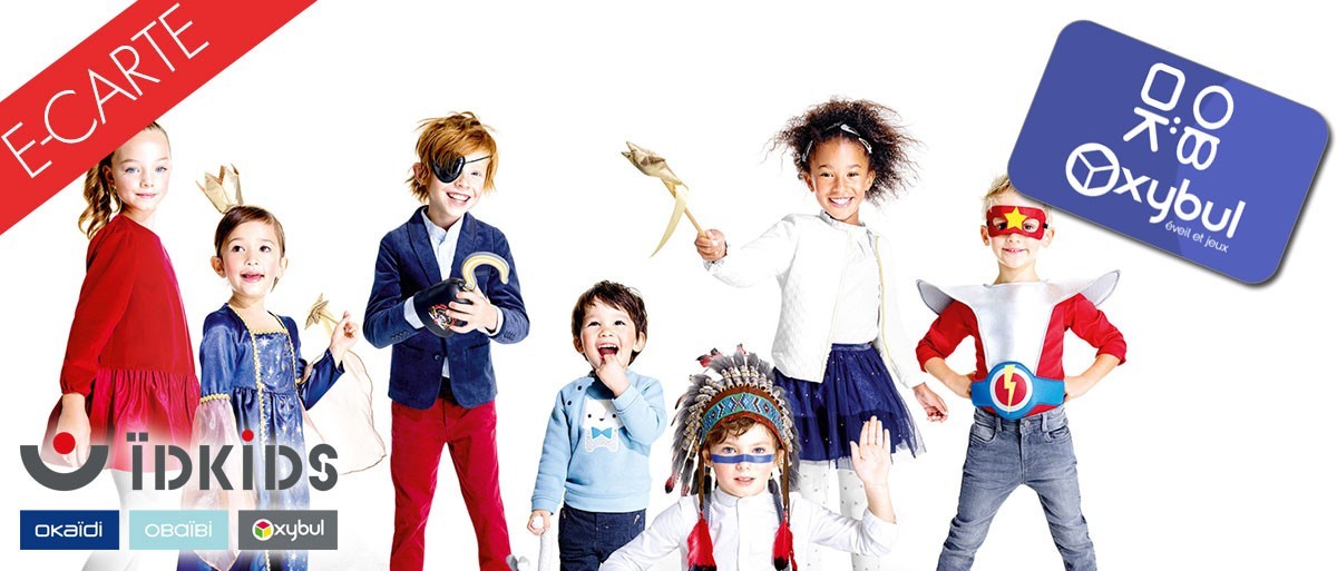 E-Carte Idkids - Oxybul -Okaidi -Obaibi